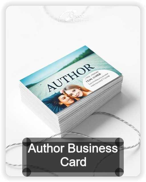 Author business card design sample