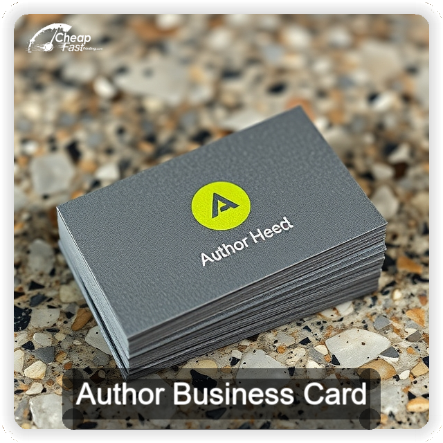 Author business card design sample