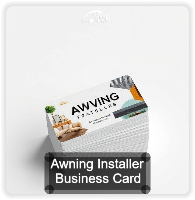 Awning Installer business card design sample