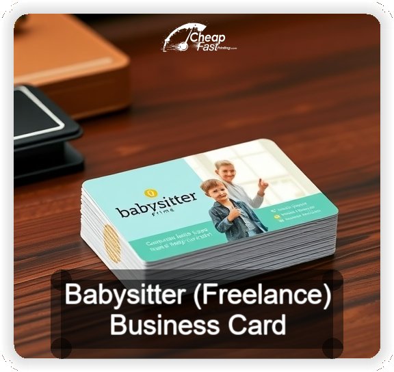 Babysitter Freelance business card design sample