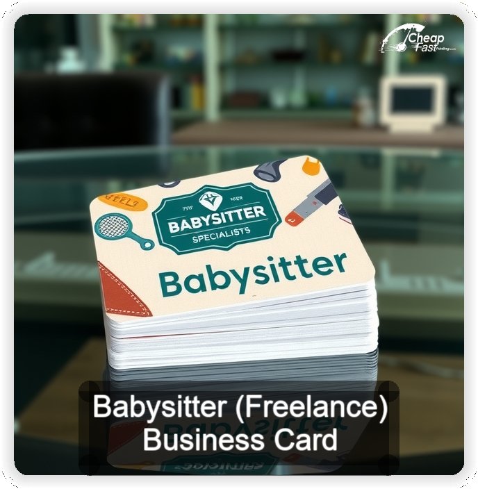 Babysitter Freelance business card design sample