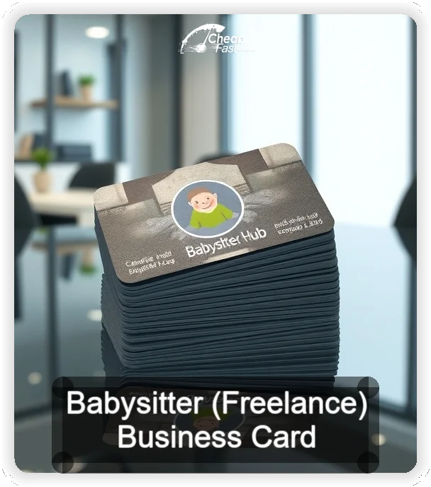 Babysitter Freelance business card design sample