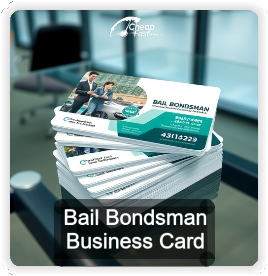 Bail Bondsman business card design sample