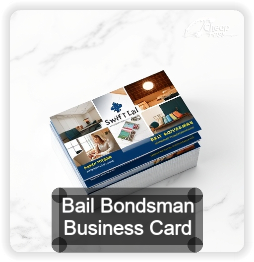 Bail Bondsman business card design sample