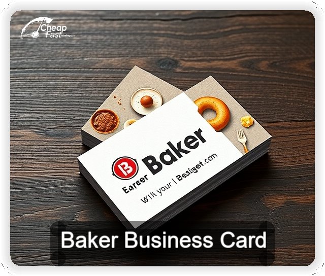 Baker business card design sample