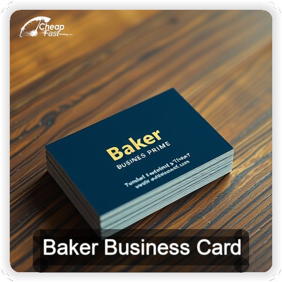 Baker business card design sample