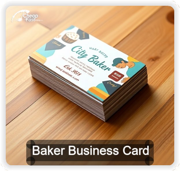 Baker business card design sample