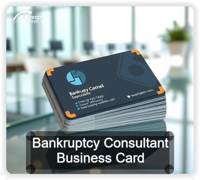 Bankruptcy Consultant business card design sample