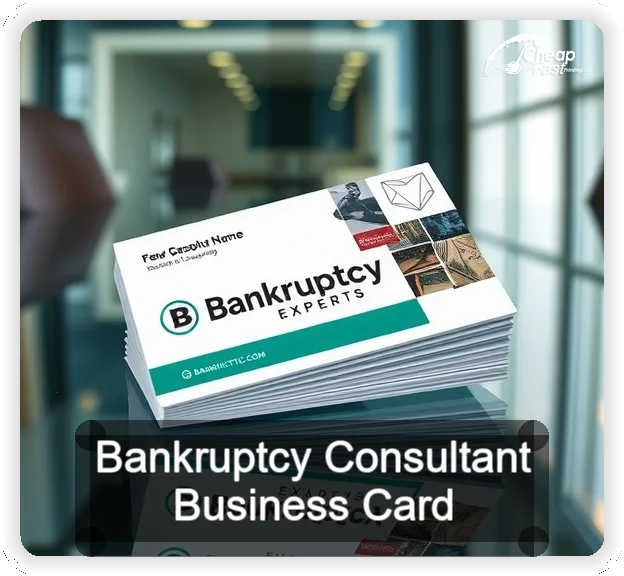 Bankruptcy Consultant business card design sample