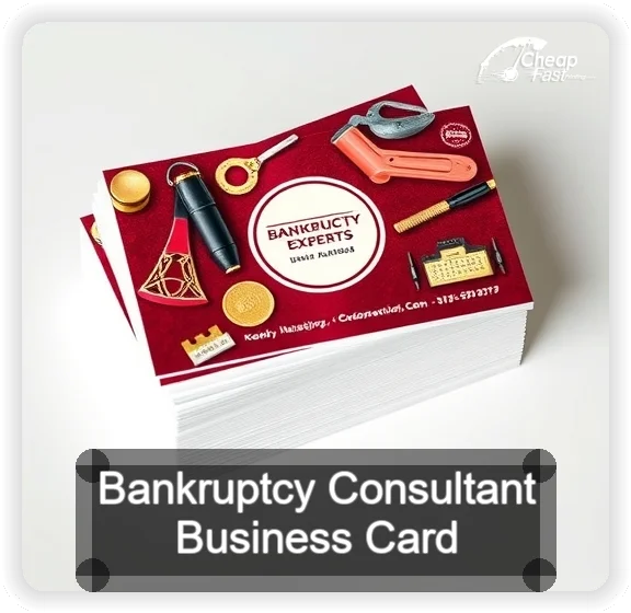 Bankruptcy Consultant business card design sample