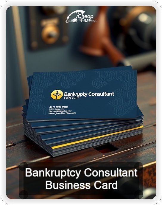 Bankruptcy Consultant business card design sample