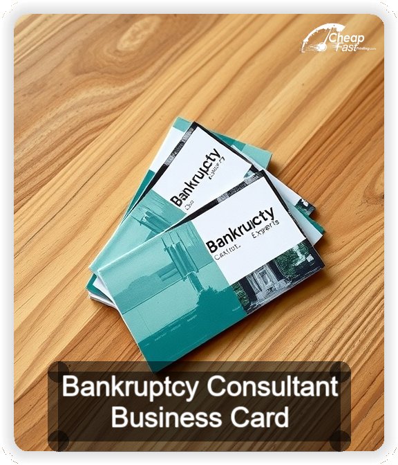 Bankruptcy Consultant business card design sample