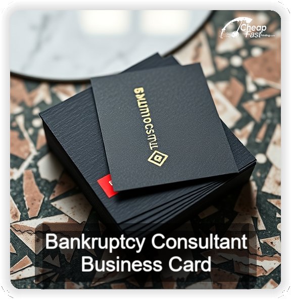 Bankruptcy Consultant business card design sample