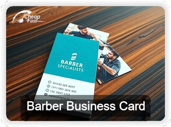 Barber business card design sample