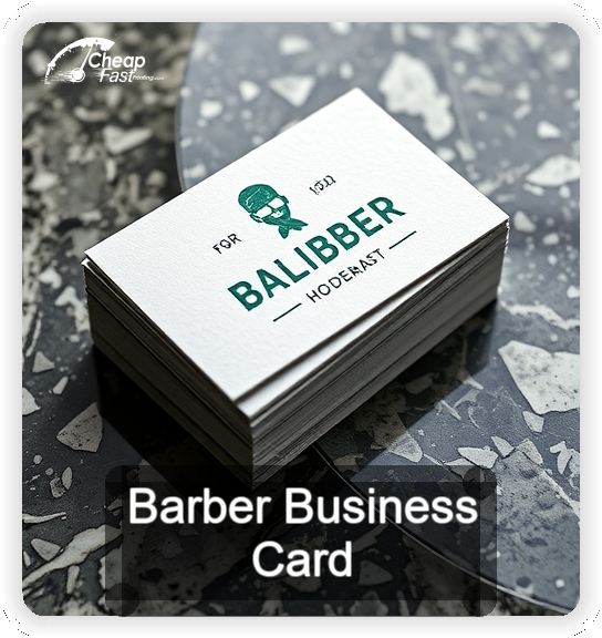 Barber business card design sample