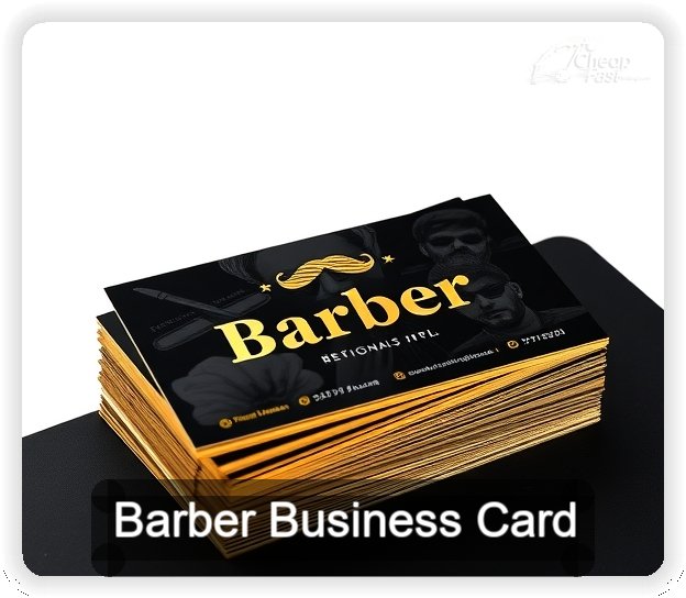 Barber business card design sample