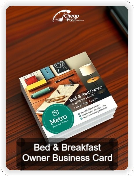 Bed And Breakfast Owner business card design sample