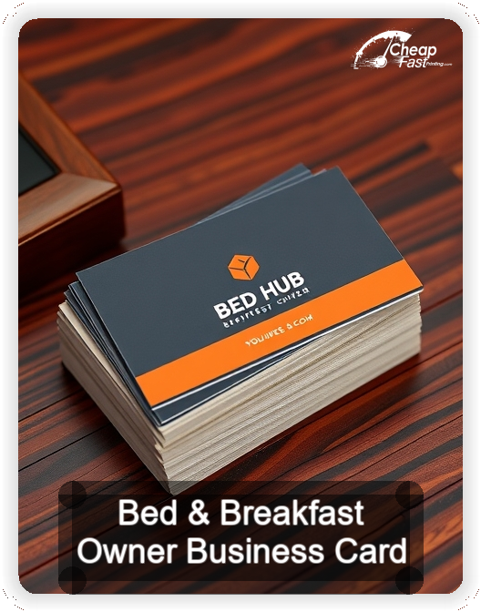 Bed And Breakfast Owner business card design sample