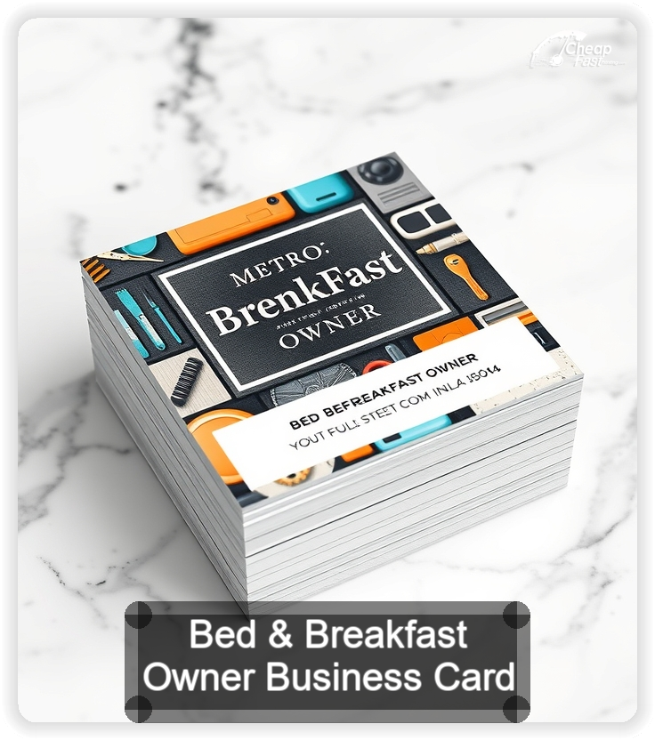 Bed And Breakfast Owner business card design sample