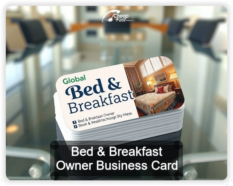 Bed And Breakfast Owner business card design sample