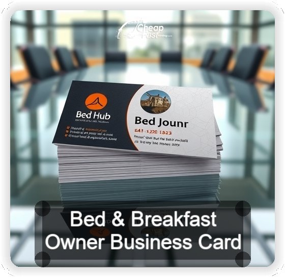 Bed And Breakfast Owner business card design sample