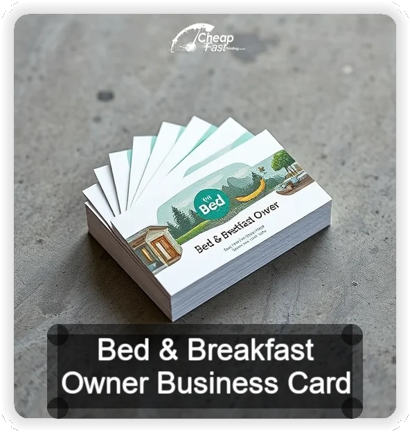 Bed And Breakfast Owner business card design sample