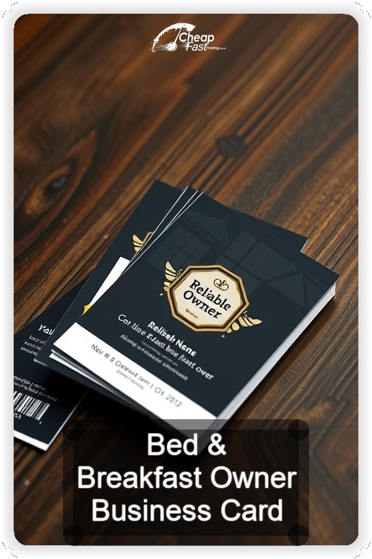 Bed And Breakfast Owner business card design sample