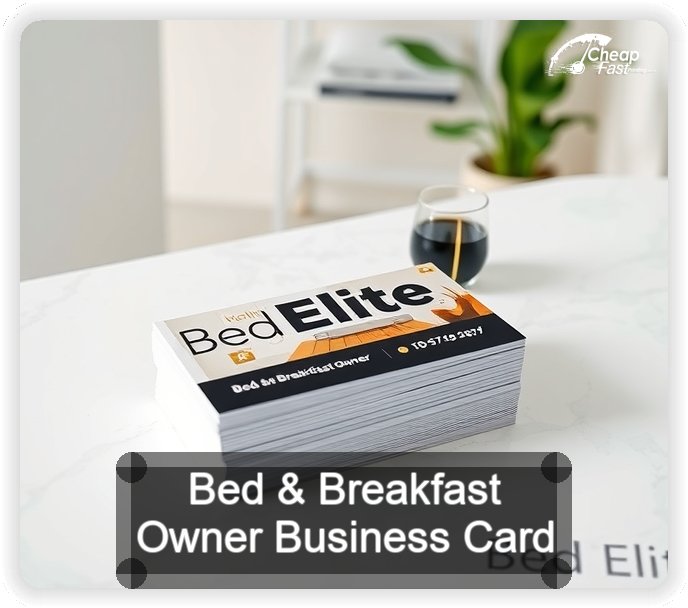 Bed And Breakfast Owner business card design sample
