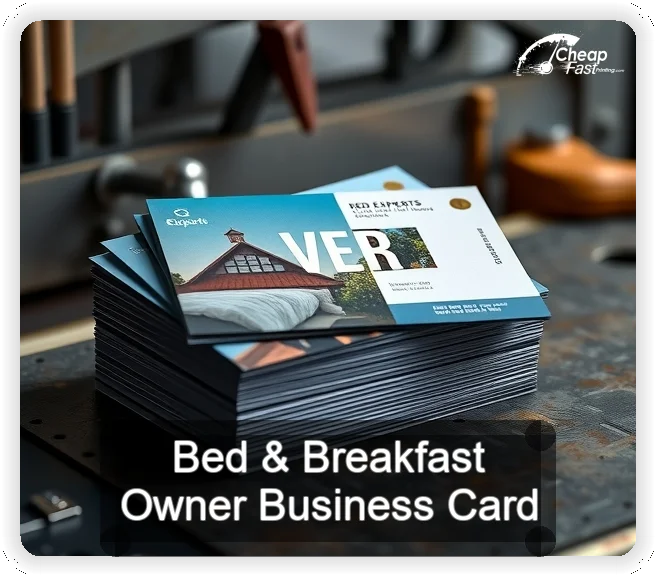 Bed And Breakfast Owner business card design sample
