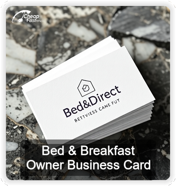 Bed And Breakfast Owner business card design sample