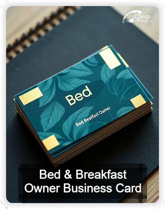 Bed And Breakfast Owner business card design sample