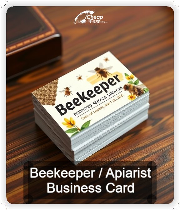 Beekeeper Apiarist business card design sample