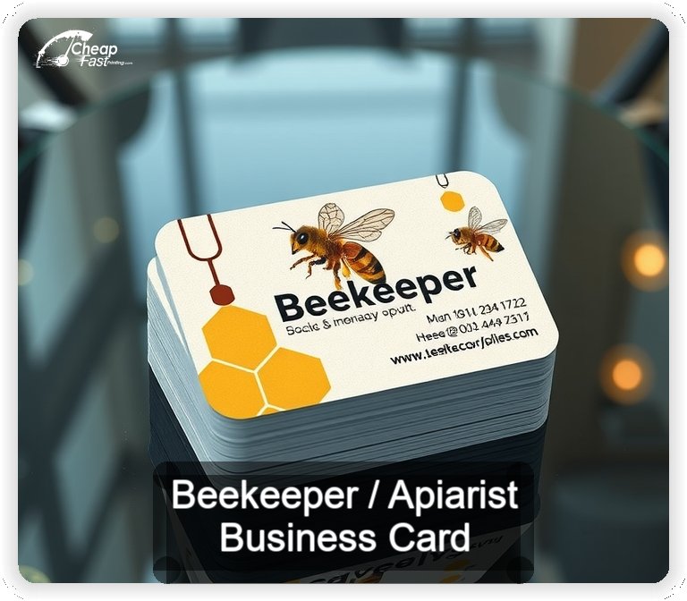 Beekeeper Apiarist business card design sample