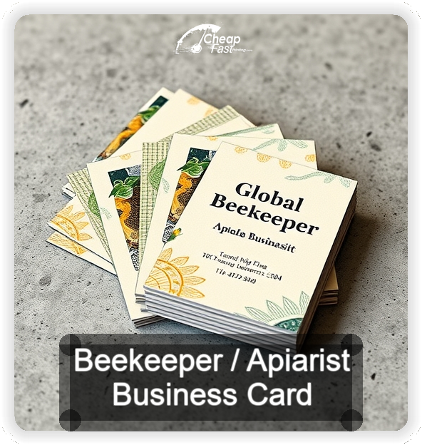 Beekeeper Apiarist business card design sample
