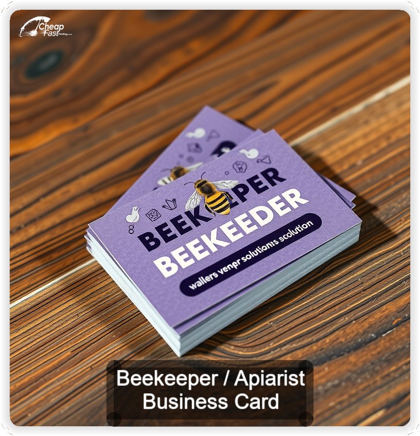 Beekeeper Apiarist business card design sample