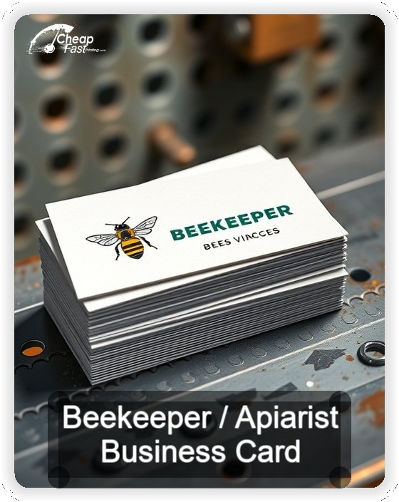 Beekeeper Apiarist business card design sample