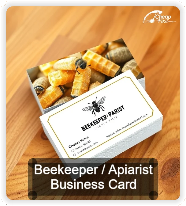 Beekeeper Apiarist business card design sample