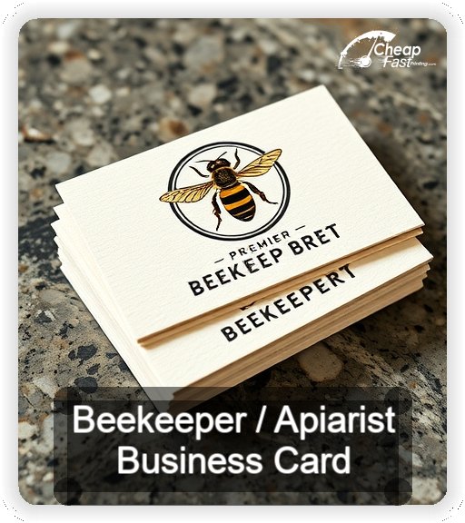 Beekeeper Apiarist business card design sample