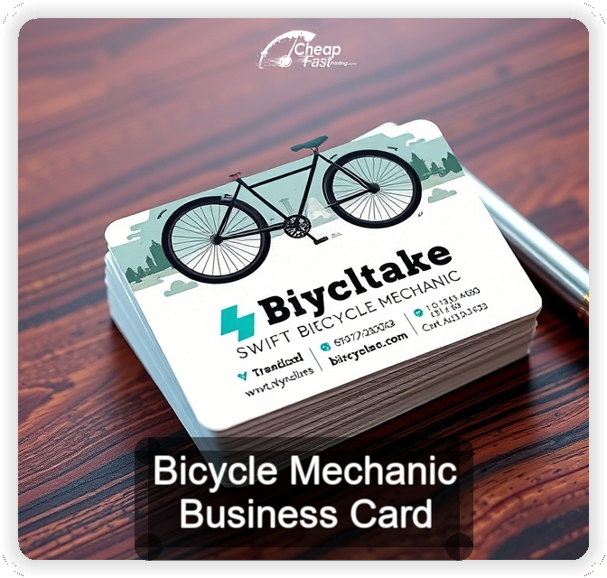 Bicycle Mechanic business card design sample