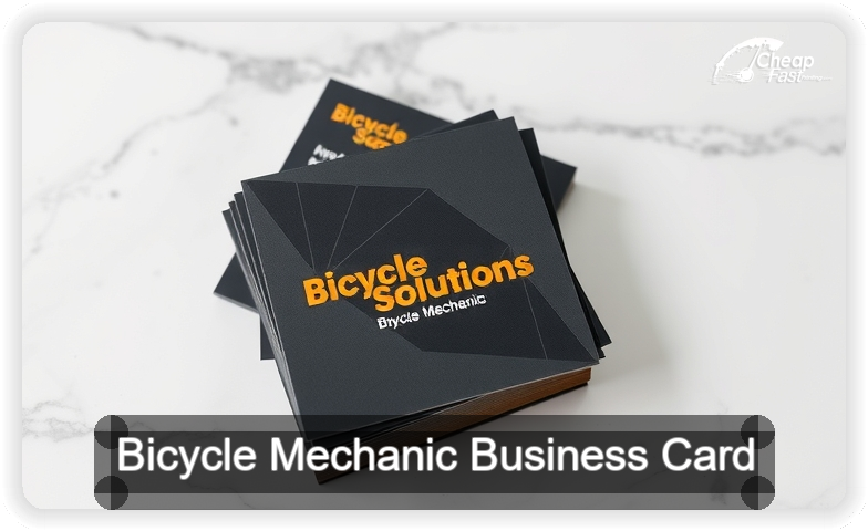 Bicycle Mechanic business card design sample