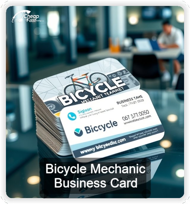 Bicycle Mechanic business card design sample