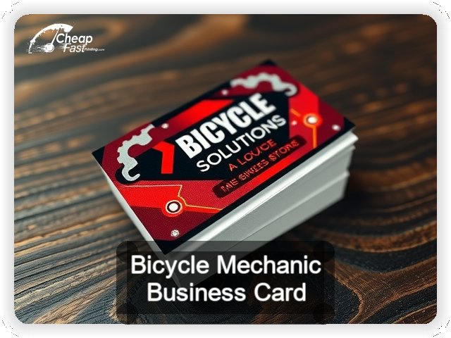 Bicycle Mechanic business card design sample