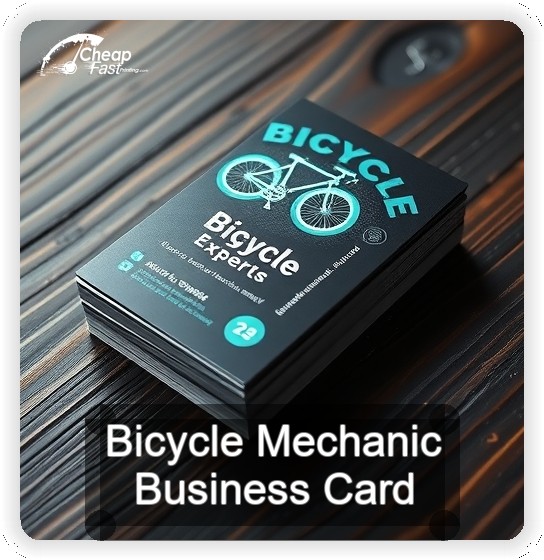 Bicycle Mechanic business card design sample