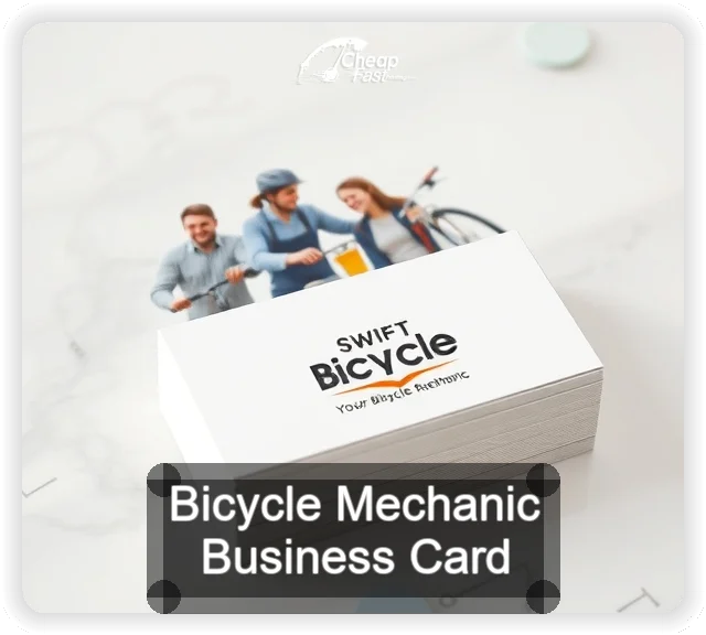 Bicycle Mechanic business card design sample
