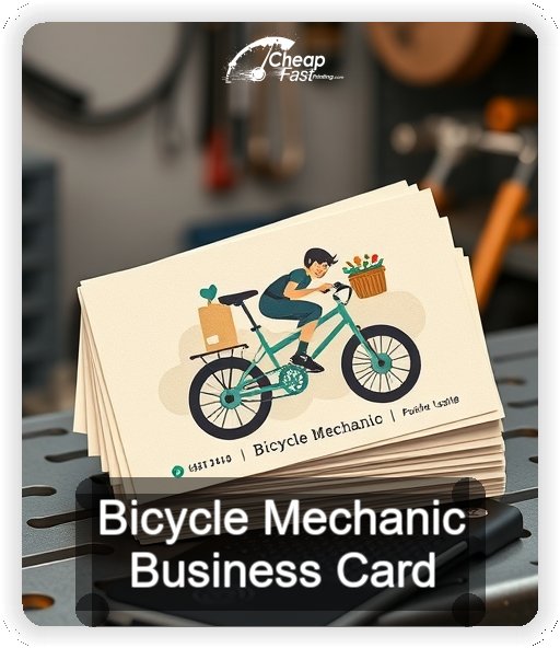 Bicycle Mechanic business card design sample