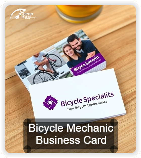 Bicycle Mechanic business card design sample