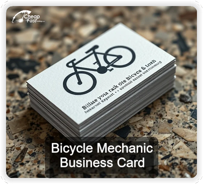 Bicycle Mechanic business card design sample