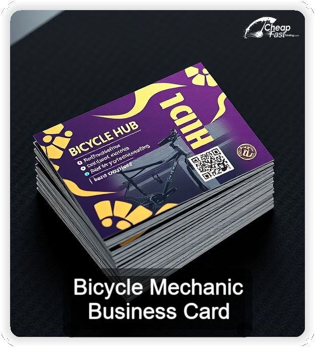 Bicycle Mechanic business card design sample