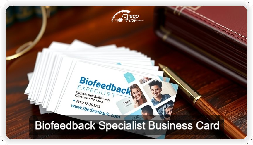 Biofeedback Specialist business card design sample