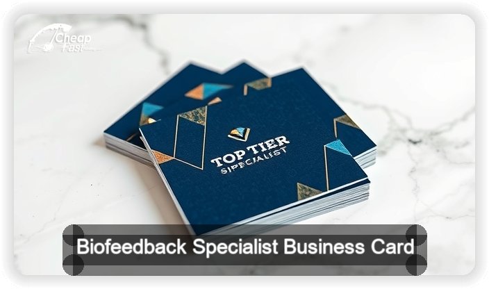 Biofeedback Specialist business card design sample